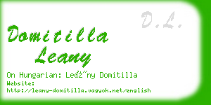 domitilla leany business card